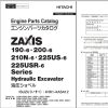 Hitachi Hydraulic Excavator ZX225USR 6 ZX225USLC 6 ZX225USRLC 6 Parts Catalog EN JP