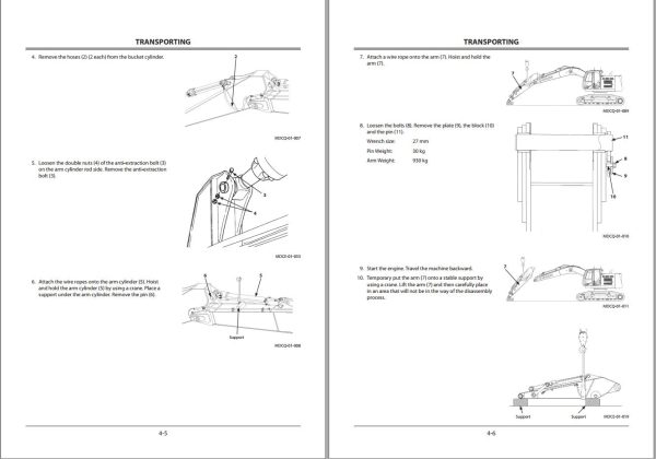 Hitachi Hydraulic Excavator ZX225USRL 5B Operators Manual 1