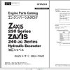 Hitachi Hydraulic Excavator ZX230 ZX240 3G Series Engine Parts Catalog 6GB1 TRA01 11 EN JP