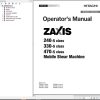 Hitachi Hydraulic Excavator ZX240 5 ZX330 5 ZX470 Class Operators Manual