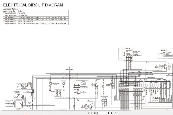 Hitachi Hydraulic Excavator ZX240 5A ZX240LC 5A Technical Manual 1