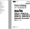 Hitachi Hydraulic Excavator ZX240 5G ZX240LC 5G Parts Catalog EN JP