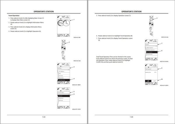 Hitachi Hydraulic Excavator ZX250H 5G ZX250LCH 5G Operators Manual ENMDCD 3 6 1