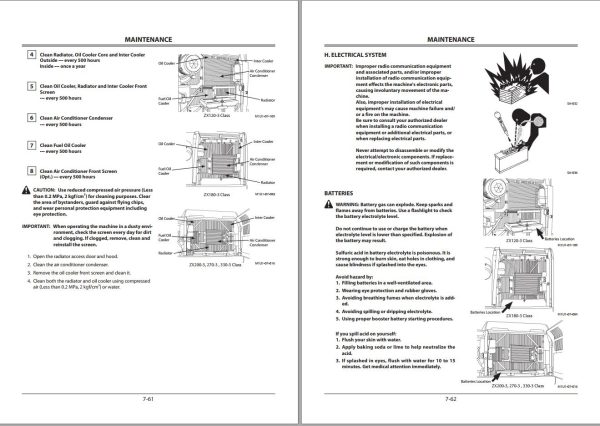 Hitachi Hydraulic Excavator ZX250LC 3 Operators Manual 1