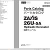 Hitachi Hydraulic Excavator ZX26U 5A Parts Catalog EN JP
