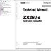 Hitachi Hydraulic Excavator ZX26U 6 Technical Manual TACK50 EN 00
