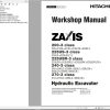 Hitachi Hydraulic Excavator ZX270 3 Workshop Manual W1V1 E 01