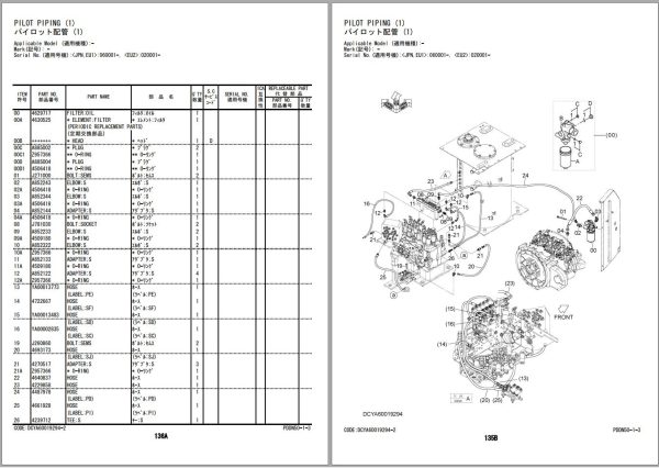 Hitachi Hydraulic Excavator ZX300 6 ZX300LC 6 ZX300LCN 6 Parts Catalog EN JP 1