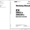 Hitachi Hydraulic Excavator ZX300LC 6 ZX300LCN 6 Workshop Manual WDDN50 EN 02