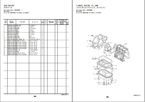 Hitachi Hydraulic Excavator ZX30U 5A Parts Catalog EN JP 1
