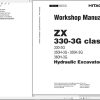 Hitachi Hydraulic Excavator ZX330 3G Workshop Manual WBWA E 00
