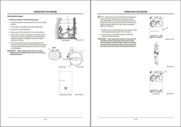 Hitachi Hydraulic Excavator ZX330 5A ZX330LC 5A ZX350H 5A Operators Manual ENMDAK 2 6 1