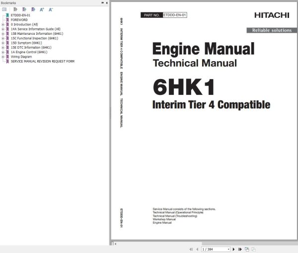 Hitachi Hydraulic Excavator ZX330 5B ZX330LC 5B Workshop Manual