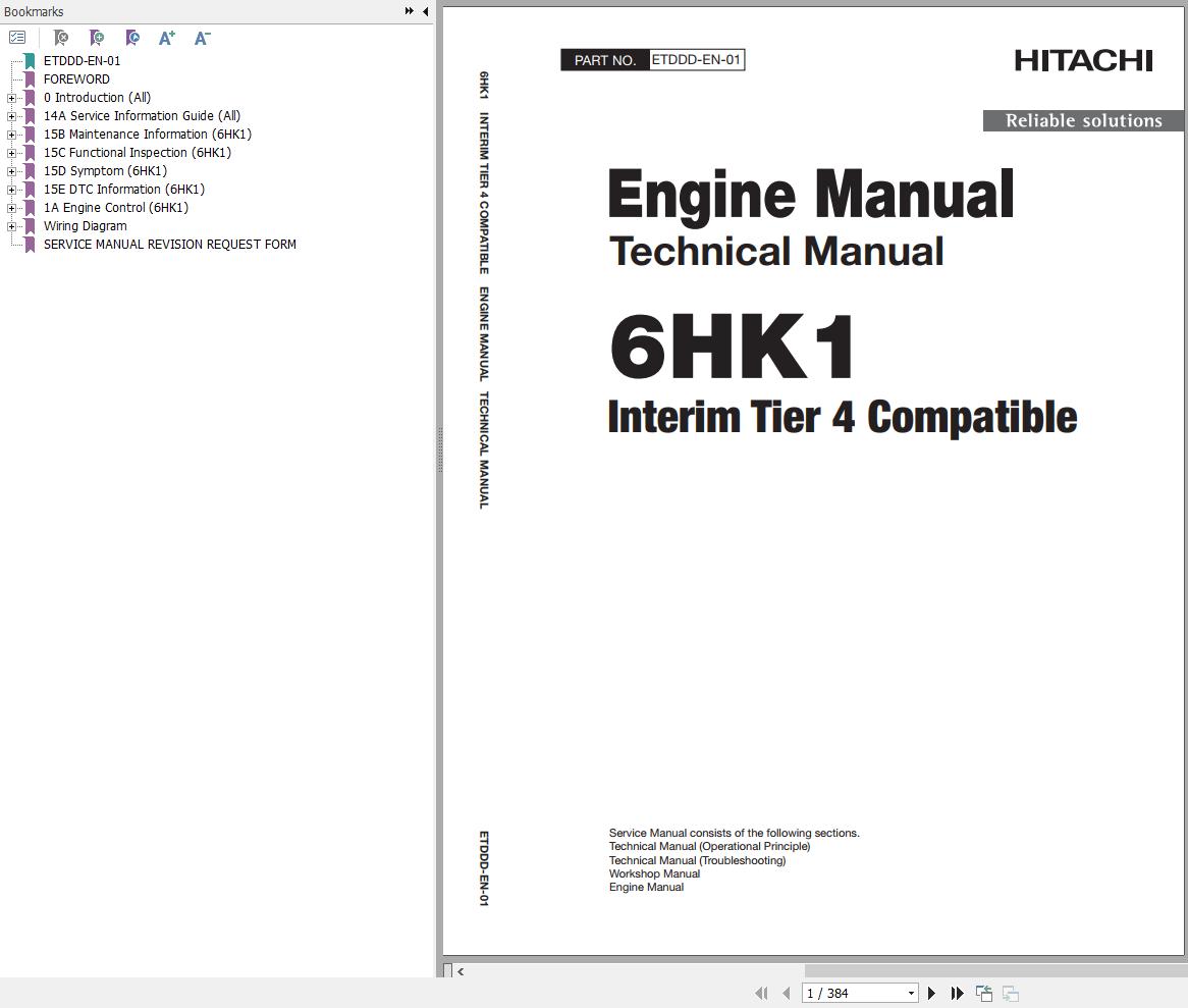 Hitachi Hydraulic Excavator ZX330 5B ZX330LC 5B Workshop Manual
