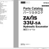 Hitachi Hydraulic Excavator ZX33U 5A Parts Catalog EN JP