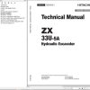 Hitachi Hydraulic Excavator ZX33U 5A Technical Manual