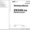 Hitachi Hydraulic Excavator ZX33U 5A Workshop Manual
