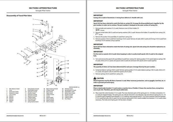 Hitachi Hydraulic Excavator ZX33U 6 Workshop Manual WADR50 EN 00 1