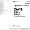 Hitachi Hydraulic Excavator ZX33U 6 ZX38U 6 Operators Manual ENMADR EN1 1