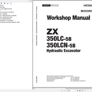 Hitachi Hydraulic Excavator ZX350LC 5B ZX350LCN 5B Workshop Manual