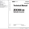 Hitachi Hydraulic Excavator ZX35U 5B Technical Manual TADJ90 EN 00