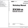 Hitachi Hydraulic Excavator ZX35U 5B Workshop Manual