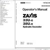 Hitachi Hydraulic Excavator ZX38U 6 Operators Manual ENMADR EN1 1