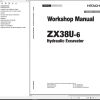 Hitachi Hydraulic Excavator ZX38U 6 Workshop Manual WADS50 EN 00