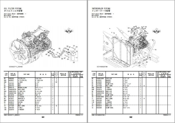 Hitachi Hydraulic Excavator ZX400LCH 5A Parts Catalog EN JP 1