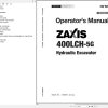 Hitachi Hydraulic Excavator ZX400LCH 5G Operators Manual ENMDDE HD1 1