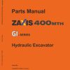 Hitachi Hydraulic Excavator ZX400MTH GI Series Parts Manual