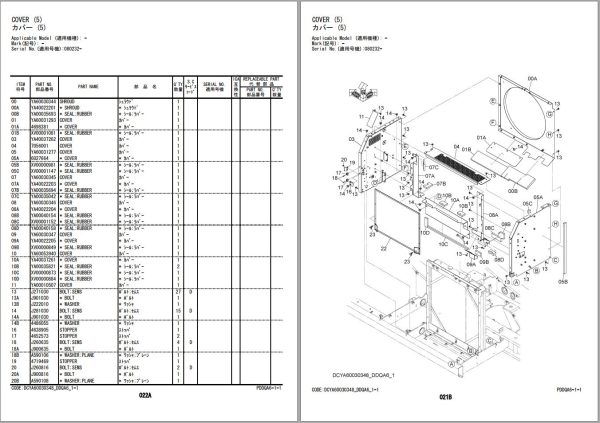 Hitachi Hydraulic Excavator ZX400R 6 Parts Catalog EN JP 1