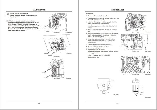 Hitachi Hydraulic Excavator ZX470 5 ZX670 5 ZX870 5 Class Operators Manual ENMJAA EN2 3 1