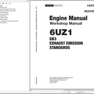 Hitachi Hydraulic Excavator ZX470 5A Workshop Manual