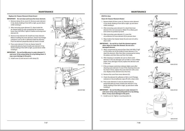 Hitachi Hydraulic Excavator ZX470 6 Operators Manual ENMJAG EN2 4 1