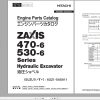 Hitachi Hydraulic Excavator ZX470 6 ZX470LC 6 Parts Catalog EN JP
