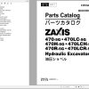 Hitachi Hydraulic Excavator ZX470H 5G ZX470R 5G Parts Catalog EN JP