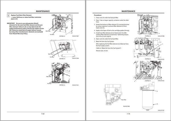 Hitachi Hydraulic Excavator ZX470LC 6 ZX670LC 6 ZX870LC 6 Operators Manual 1
