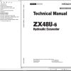 Hitachi Hydraulic Excavator ZX48U 6 Technical Manual