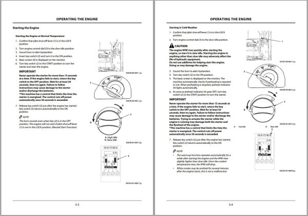 Hitachi Hydraulic Excavator ZX48U 6 ZX55U 6 ZX65USB 6 Operators Manual 1
