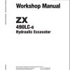 Hitachi Hydraulic Excavator ZX490LC 6 Workshop Manual WJAG60 EN 00