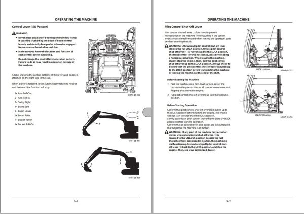 Hitachi Hydraulic Excavator ZX490LCH 5A Operators Manual ENMJAE 1 6 1