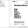 Hitachi Hydraulic Excavator ZX490LCH 5A Workshop Manual