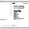 Hitachi Hydraulic Excavator ZX50U 3F Parts Catalog EN JP 1