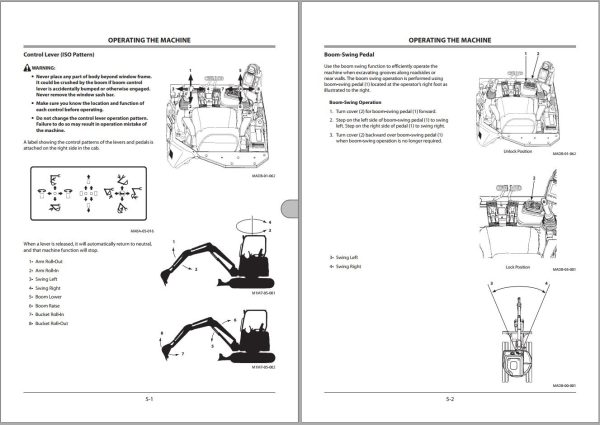 Hitachi Hydraulic Excavator ZX55U 5A Operator’s Manual ENMADC 1 5 1