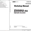 Hitachi Hydraulic Excavator ZX55U 5A Workshop Manual