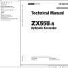 Hitachi Hydraulic Excavator ZX55U 6 Technical Manual TAEQ50 EN 00