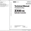 Hitachi Hydraulic Excavator ZX60 5G Technical Manual