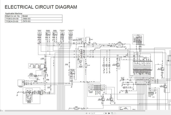 Hitachi Hydraulic Excavator ZX60 5G Technical Manual 1