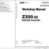 Hitachi Hydraulic Excavator ZX60 5G Workshop Manual